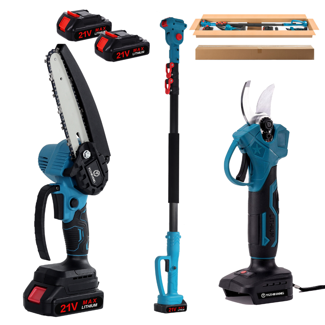 Agram Tools teleszkópos acus szett: fűrészek és ollók ágakhoz - 240cm