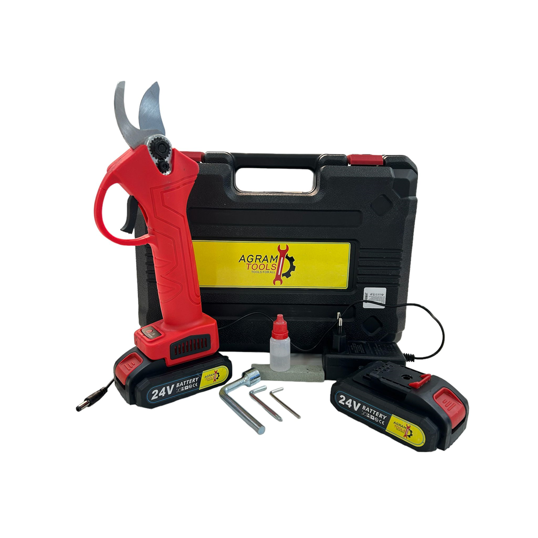 Agram tools® Prémium Delizs Ollók 24 V Dupla Akkumulátorral