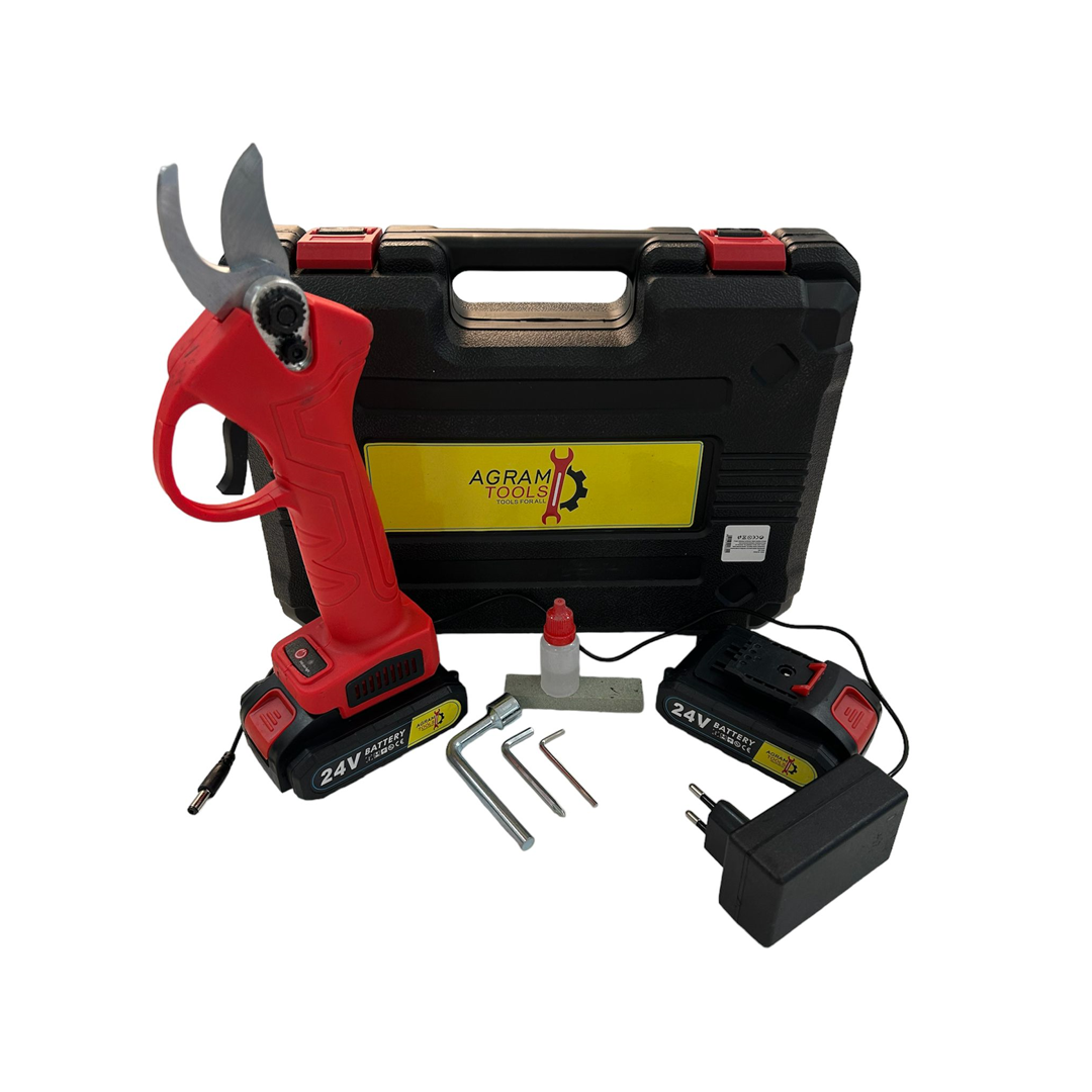 Agram tools® Prémium Delizs Ollók 24 V Dupla Akkumulátorral