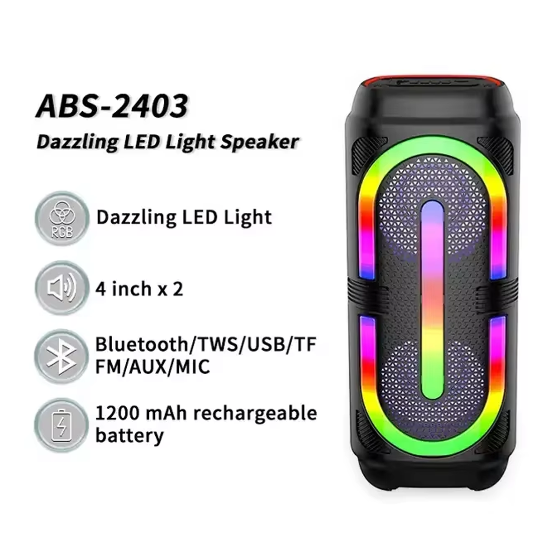 ABS-2403 hordozható Bluetooth hangszóró