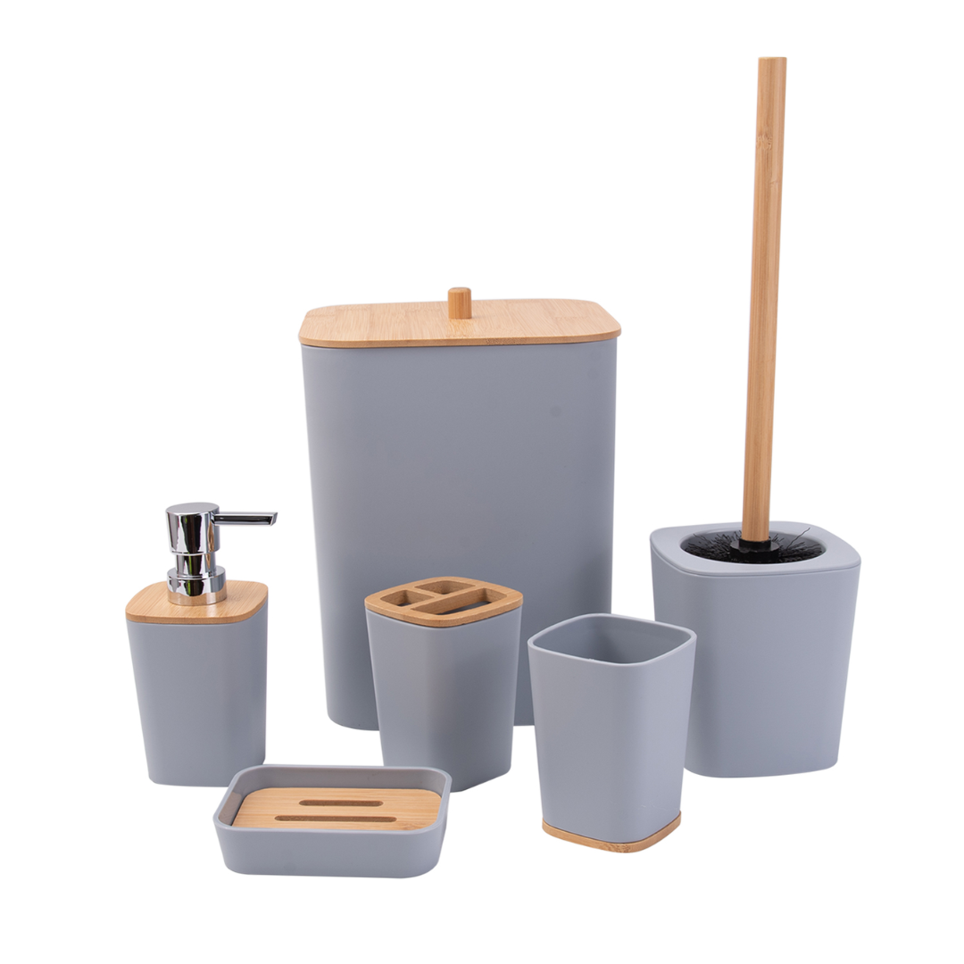 Fürdőszoba Galanter Set – 6 elem modern fekete színben