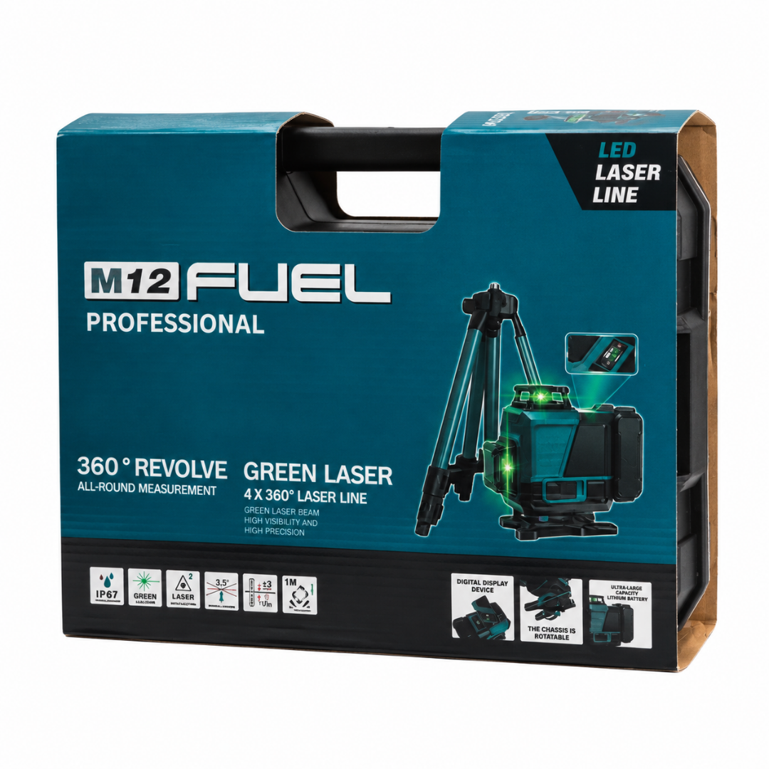 Laser niverer 4 × 360° – 16 vonal – zöld