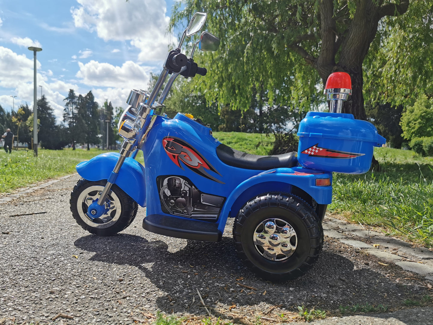 Elektromos rendőr motorkerékpár gyerekeknek
