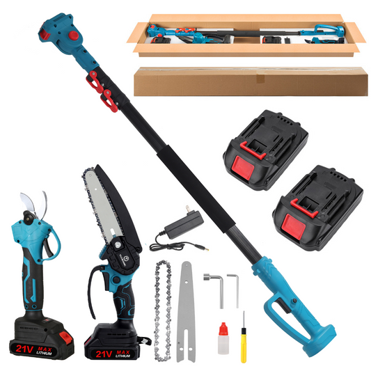 Agram Tools teleszkópos acus szett: fűrészek és ollók ágakhoz - 240cm