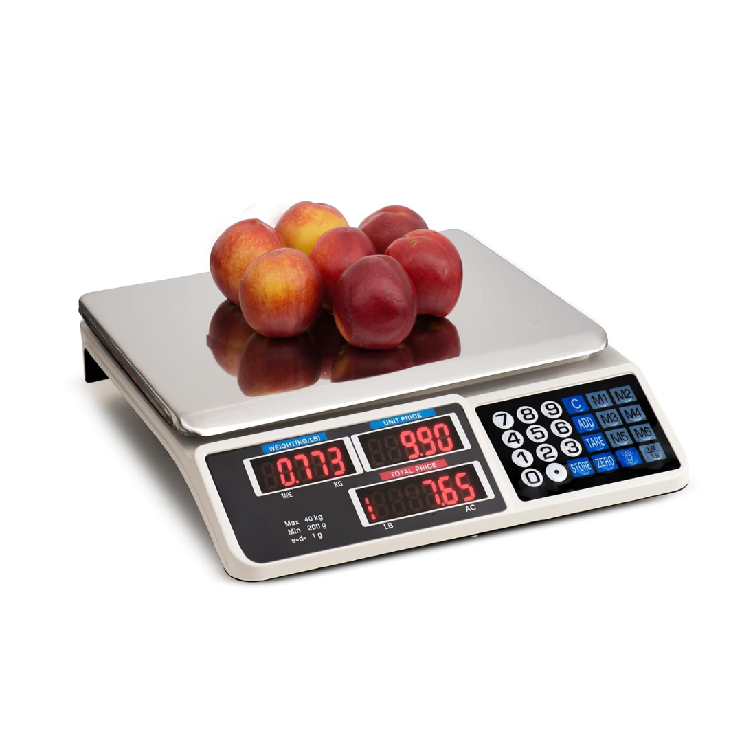Digitális mérleg 40 kg LCD képernyővel