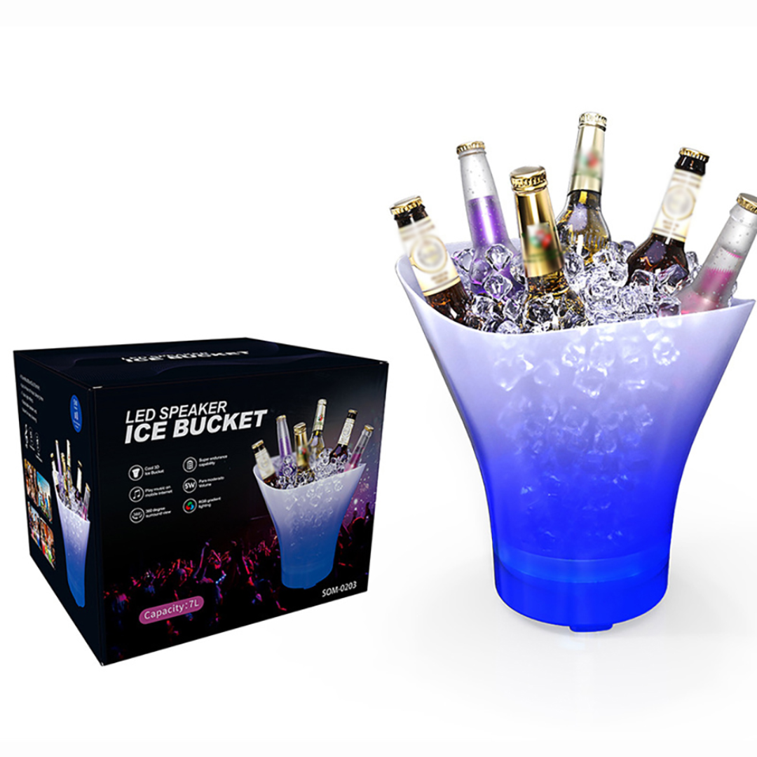 RGB jégvödör Bluetooth hangszóróval – 7L