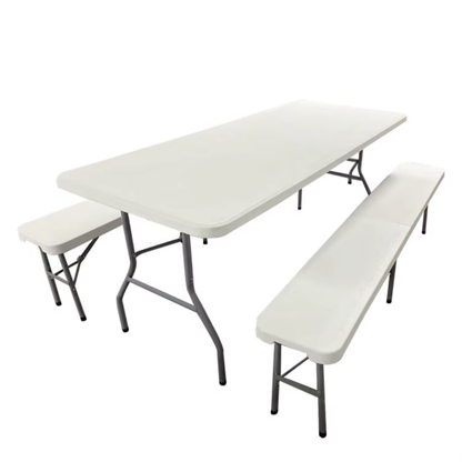 Összecsukható sörkészlet 180 cm – asztal és 2 pad