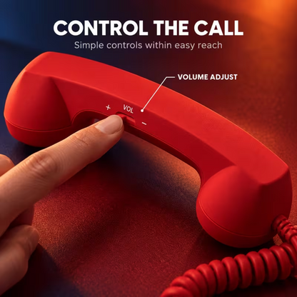 Retro telefonkagyló mobil – USB-C-hez