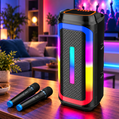 Bluetooth hangszóró 2 mikrofonnal