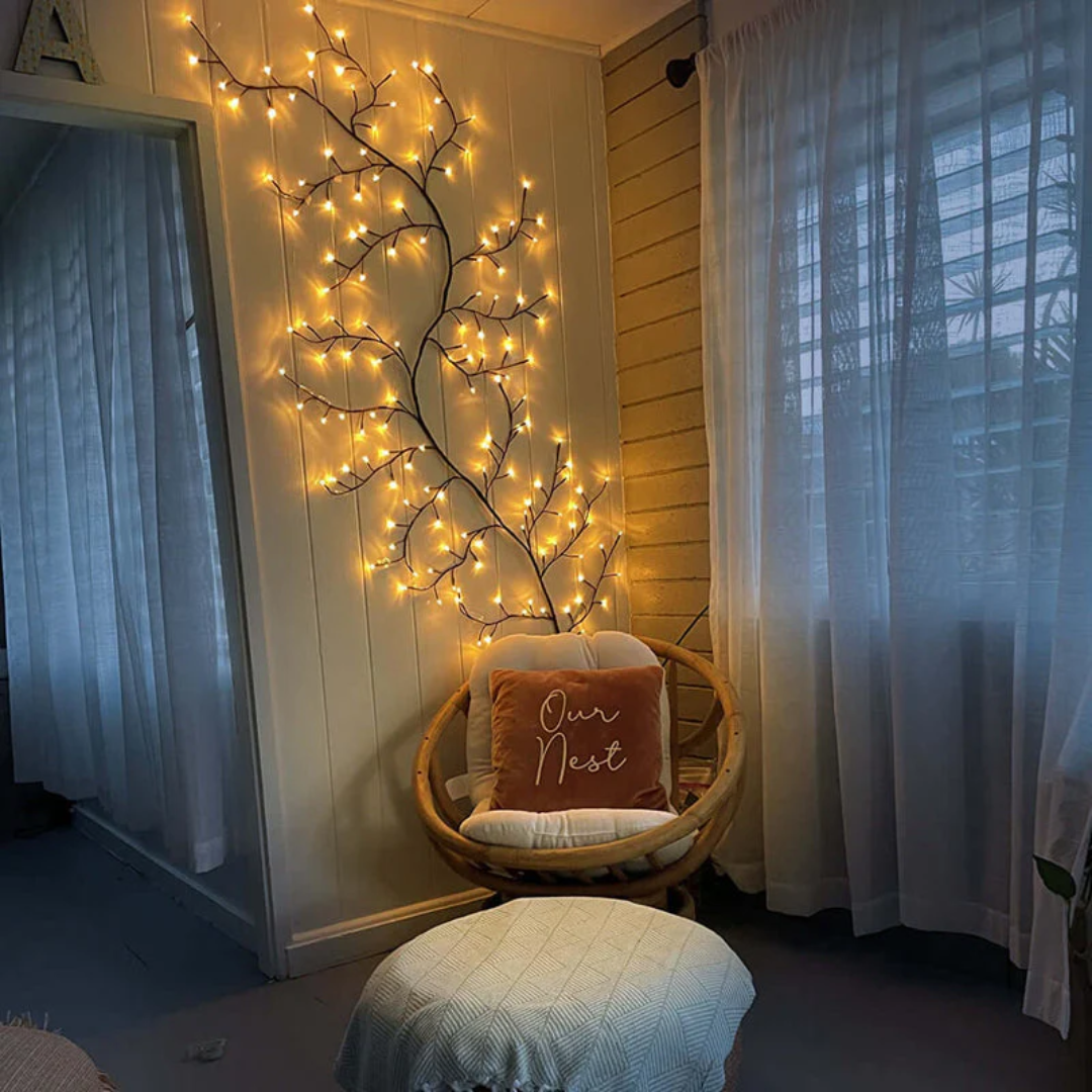 LED dekoratív fali fa