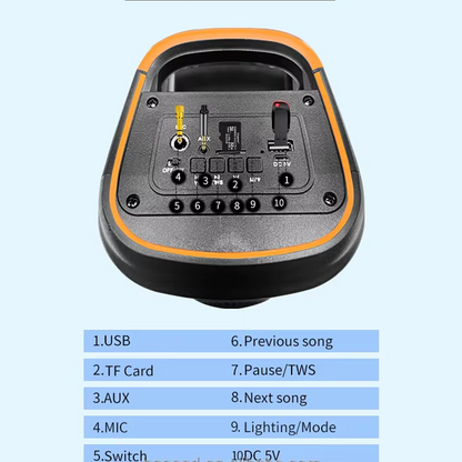 ABS-2403 hordozható Bluetooth hangszóró