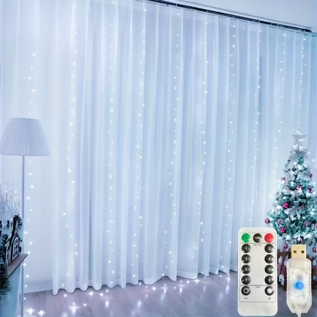 Varázslatos LED függöny