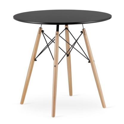 Torino asztal – Kerek 80 cm (fehér vagy fekete)