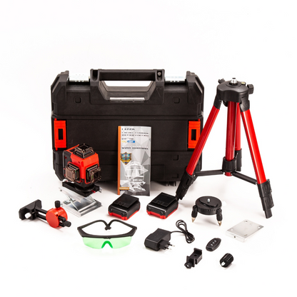 Laser niverer 4 × 360° – 16 vonal – piros