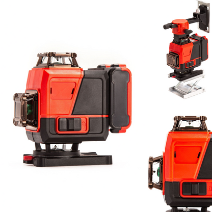 Laser niverer 4 × 360° – 16 vonal – piros