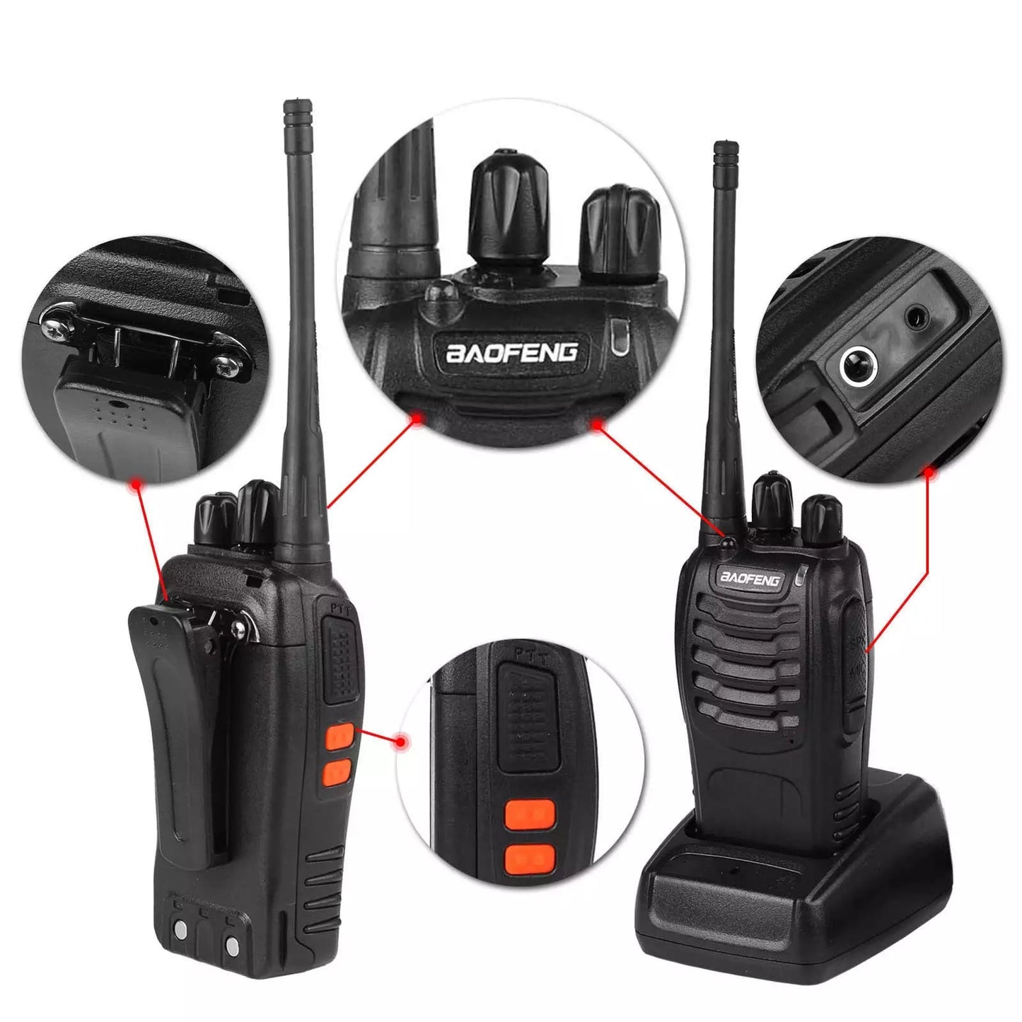 Nagy hatótávolságú Baofeng Walkie Talkie