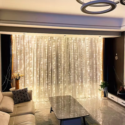Varázslatos LED függöny