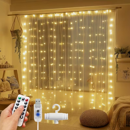 Varázslatos LED függöny