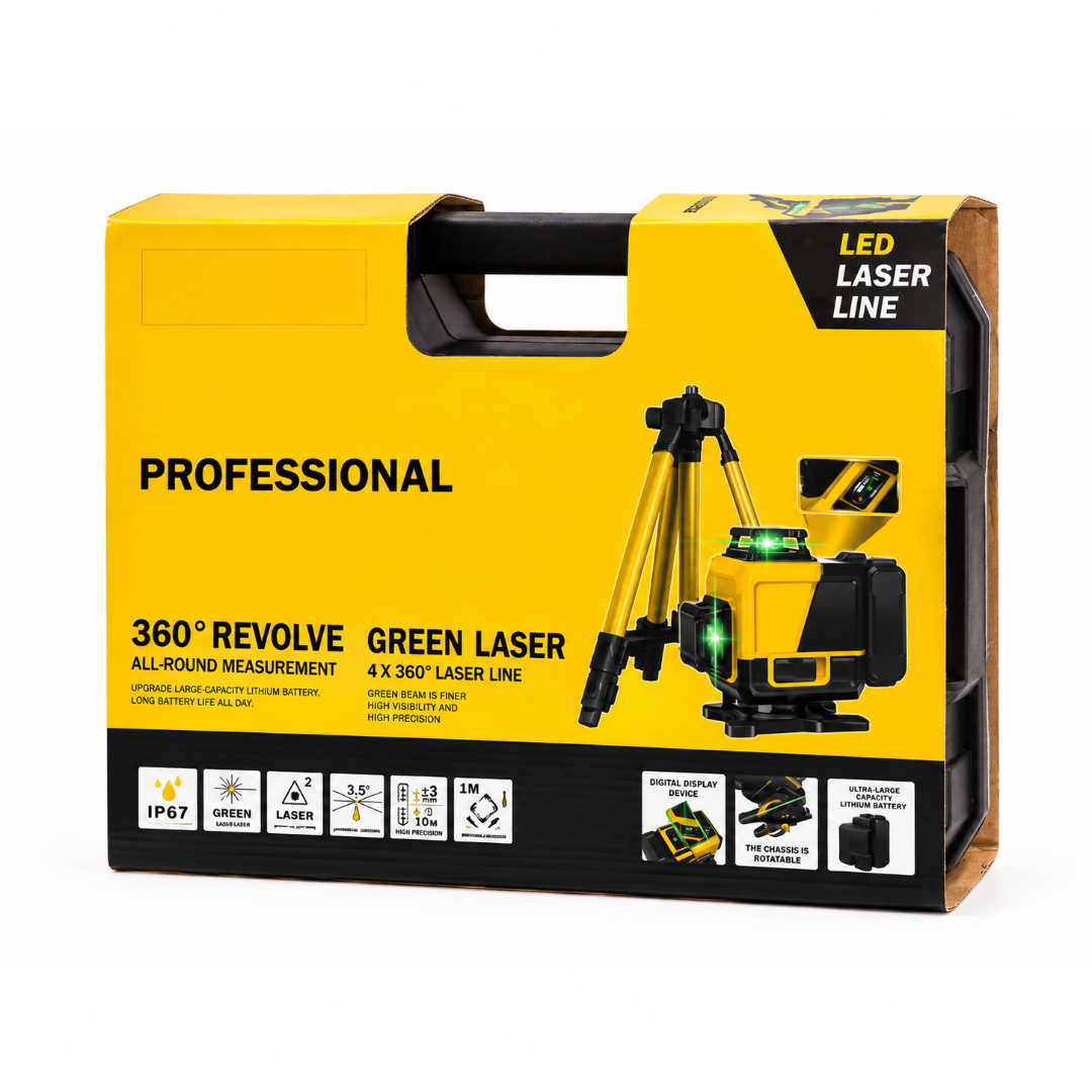 Laser niverer 4 × 360° – 16 vonal – sárga