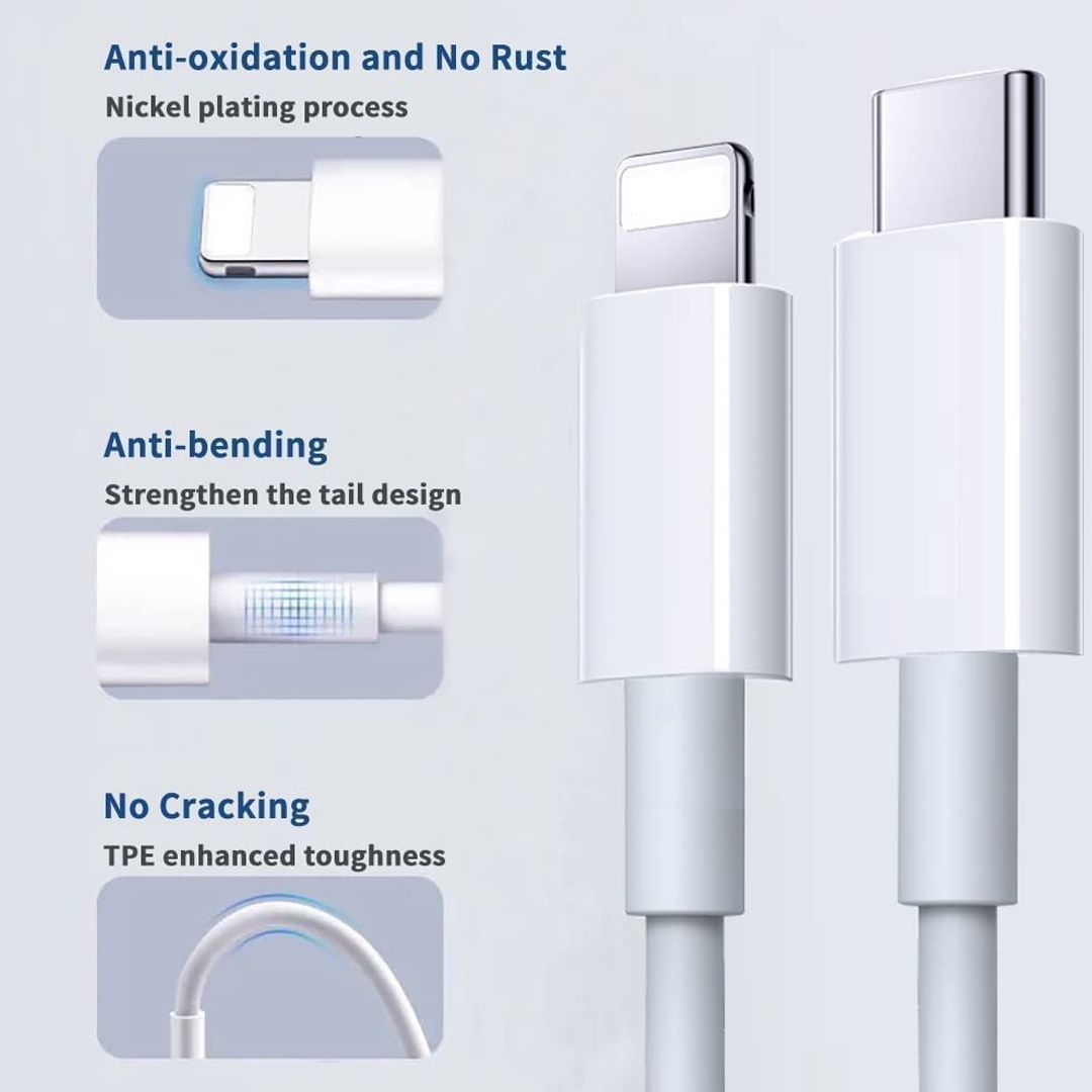 20 W-os USB-C töltő iPhone, iPad és AirPod készülékekhez kábellel (adapter és kábel)